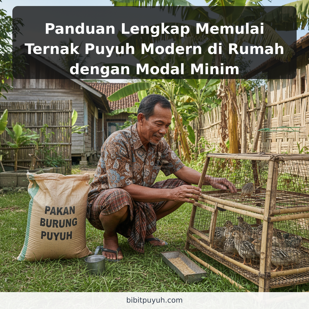 Panduan Lengkap Memulai Ternak Puyuh Modern di Rumah dengan Modal Minim